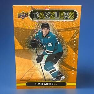 2021-22 San Jose Sharks SSP Insert - Dazzlers Orange #DZ-134 Timo Meier Card